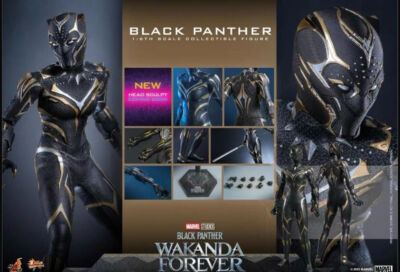 HOTTOYS ホットトイズ　ブラックパンサー　シュリ　ワカンダフォーエバー In Stock Hot Toys MMS675 WAKANDA FOREVER 1/6 BLACK PANTHER ACTION
