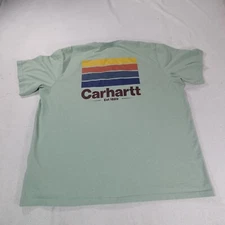 Carhartt Shirt Mens 3XL XXXL Green Relaxed Fit Work Outdoor Graphic Tee TK5713-M