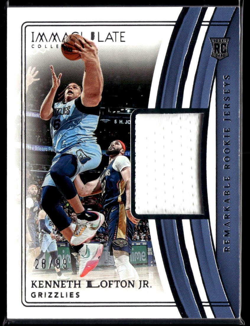 2022-23 Immaculate Kenneth Lofton Remarkable RC Jerseys #/99