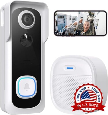 Timbre Con Camara De Seguridad Y Teléfono Inalámbrico Para La Puerta La Casa NEW