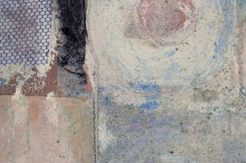 Jette Lindberg, Danish artist. Mixed media on board. Abstract composition. - Picture 5 of 9