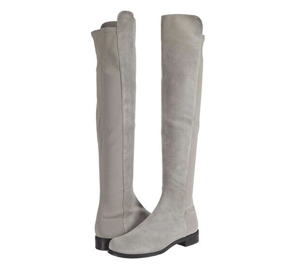 Stuart Weitzman 5050 Over The Knee Boot Taupe Grey Flannel Stuart Weitzman 5050 Over The Knee Boot Taupe Grey Flannel