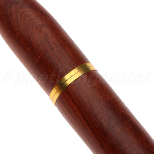Cigarette Holder Natural Rosewood Tobacco Smoking Pipe Double Filters 85x13mm - Picture 4 of 6