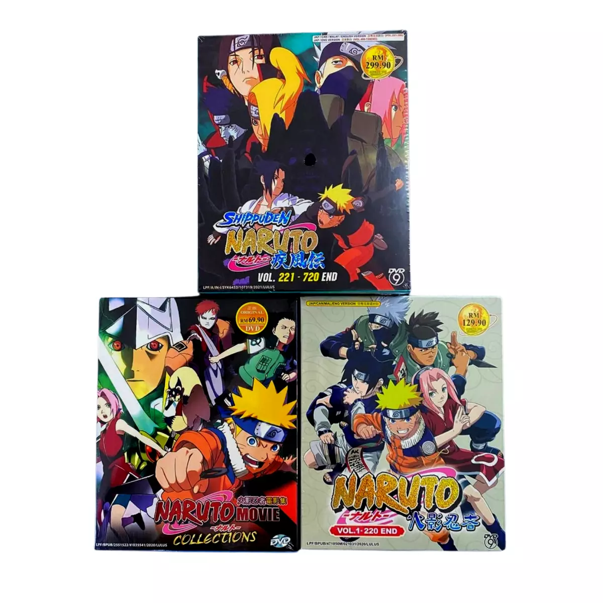 Naruto & Naruto Shippuden Complete Series Ep 1-720End DVD Anime  Complete ENGLISH