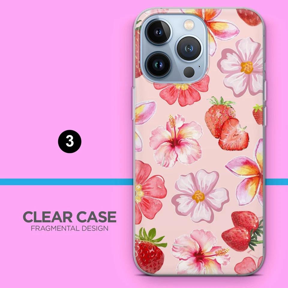 Funda de teléfono rosa de verano para iPhone 16 15 14 13 para Pixel 9 8pro para Samsung s24 Foto 4 de 4