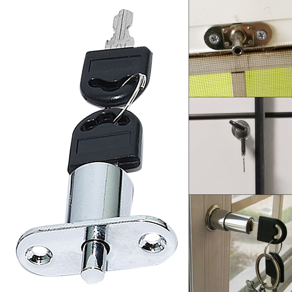 Sliding Glass Cabinet Lock Olympus Lock 429R Pin Tumbler Showcase