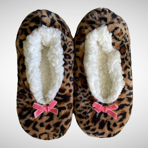 leopard print slipper socks