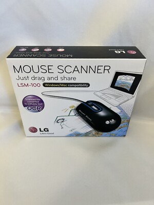 LSM-100 Mouse Scanner LG Smart Scan New Unopened Windows PC Mac Compatible