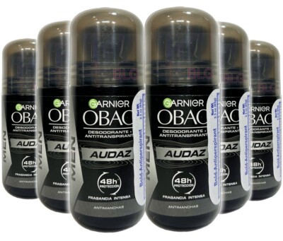 Garnier OBAO AUDAZ Deodorant Antiperspirant Roll-On 48H Fragrant Scented 6-Pack