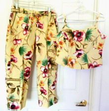 Haven Bleu Tropical Theme Outfit, Sparkly Sequin 3-D Shell Deco-6 LOOK WOW NICE!