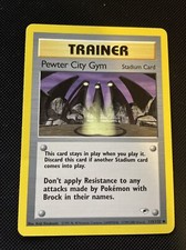 PEWTER CITY GYM UNCO - POKEMON 115/132 GYM HEROES PROCHE DU NEUF ANGLAISE