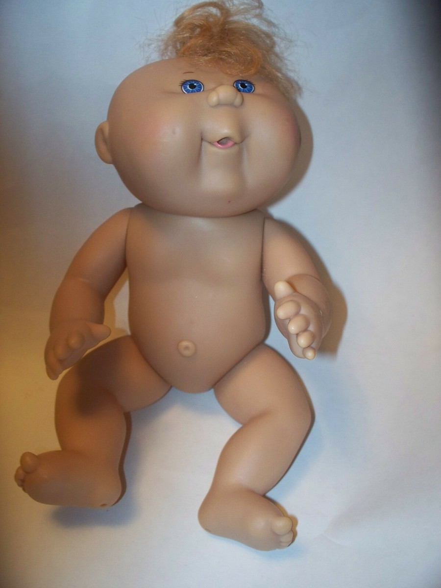 MATTEL'S FIRST EDITION BLUE EYES CABBAGE PATCH DOLL HARD PLASTIC