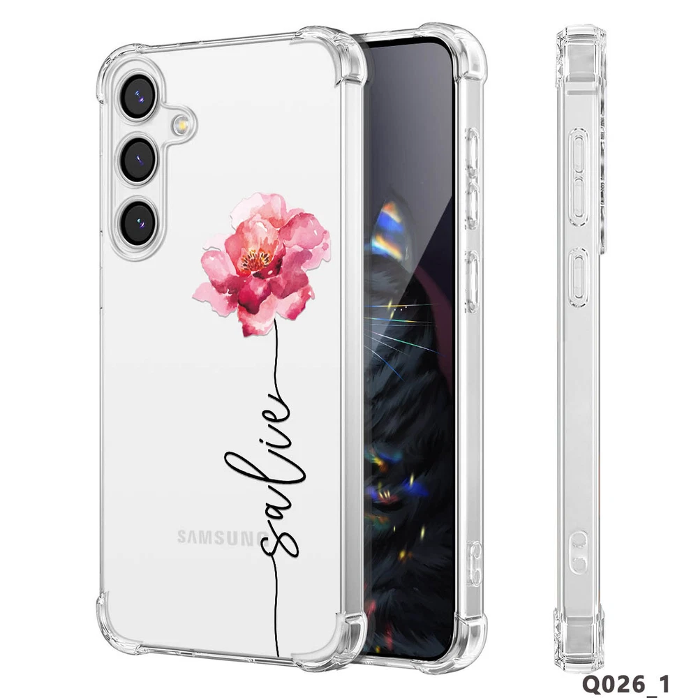 Phone Case For Samsung Galaxy S25 Ultra S24 A15 A16 A35 Personalised Clear Cover