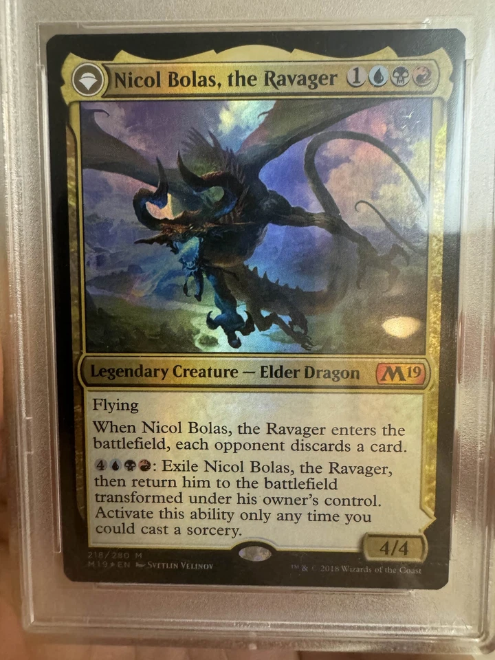 Nicol Bolas the Ravager Core Set 2019 M19 Foil PSA 10 MTG - Image 2 of 3
