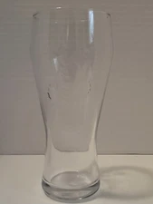Vintage 16 Oz. Budweiser Clear Beer Glass Round Base