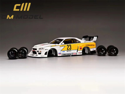 CM MODEL 1/64 NISSAN　SKYLINE ER34 LBWK 1/64 CM-Models Nissan Skyline ER34 LBWK SuperSilhouette NO.9
