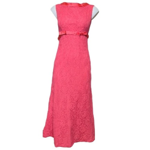 hot pink satin slip dress True Icon | HOT PINK Satin High-Neck Maxi Slip Dress With Sash