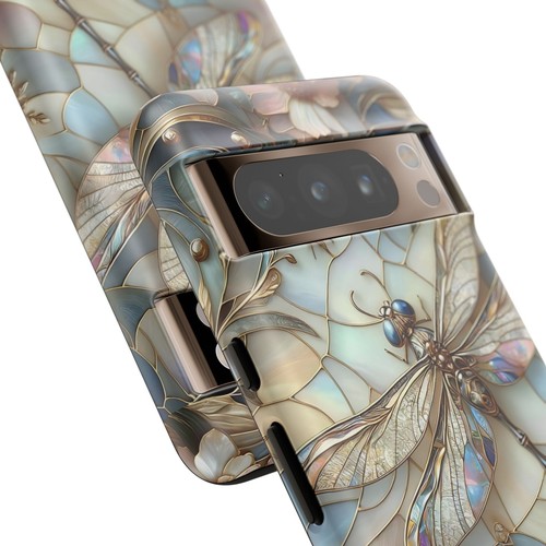 Luna Dragonfly Phone Case, Mother of Pearl Effect Phone Cover | X96 - 第 148/266 張圖片