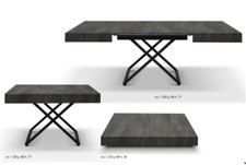 TAVOLO TAVOLINO TRASFORMABILE IN LEGNO SALISCENDI NEW MODELLO ALLUNGABILE FE1784