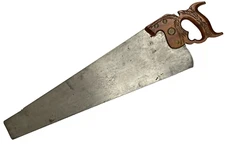 Antique Henry Disston & Sons No. 12 Handsaw NOS (c. 1917, 9 PPI, 26") Never Used