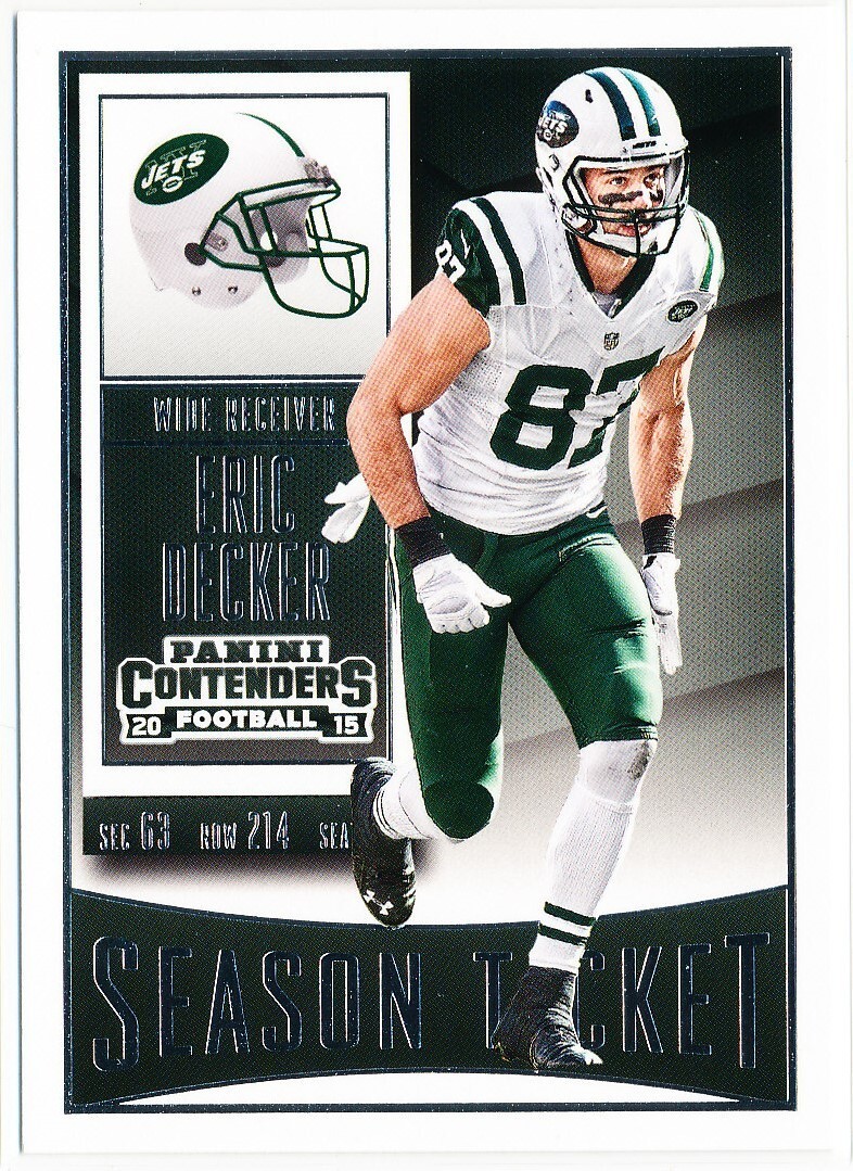 2015 Panini Contenders Football Eric Decker #85 New York Jets