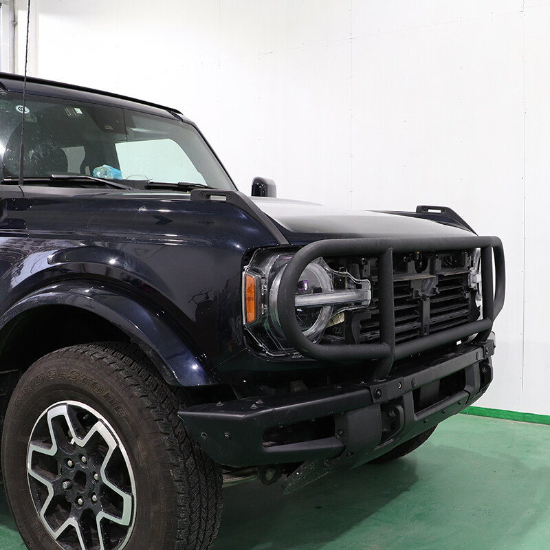 For 2021 2022 2023 Ford Bronco Bull Bar Front Bumper DRings Grille Brush Guards eBay