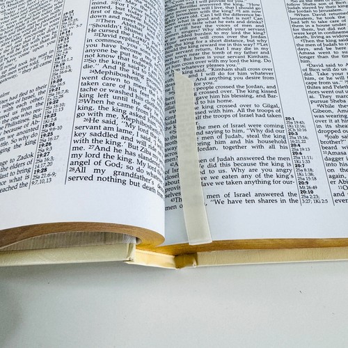 1984 Edition NIV Padded Family Bible in Box Antique White Vtg *NOS* Red Letter - Picture 23 of 24