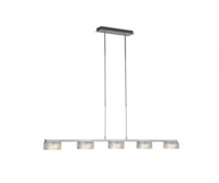 Philips Myliving Pendelleuchte Silber HöHenverstellbar 5X GX35 Warmweiß 9W 2700K