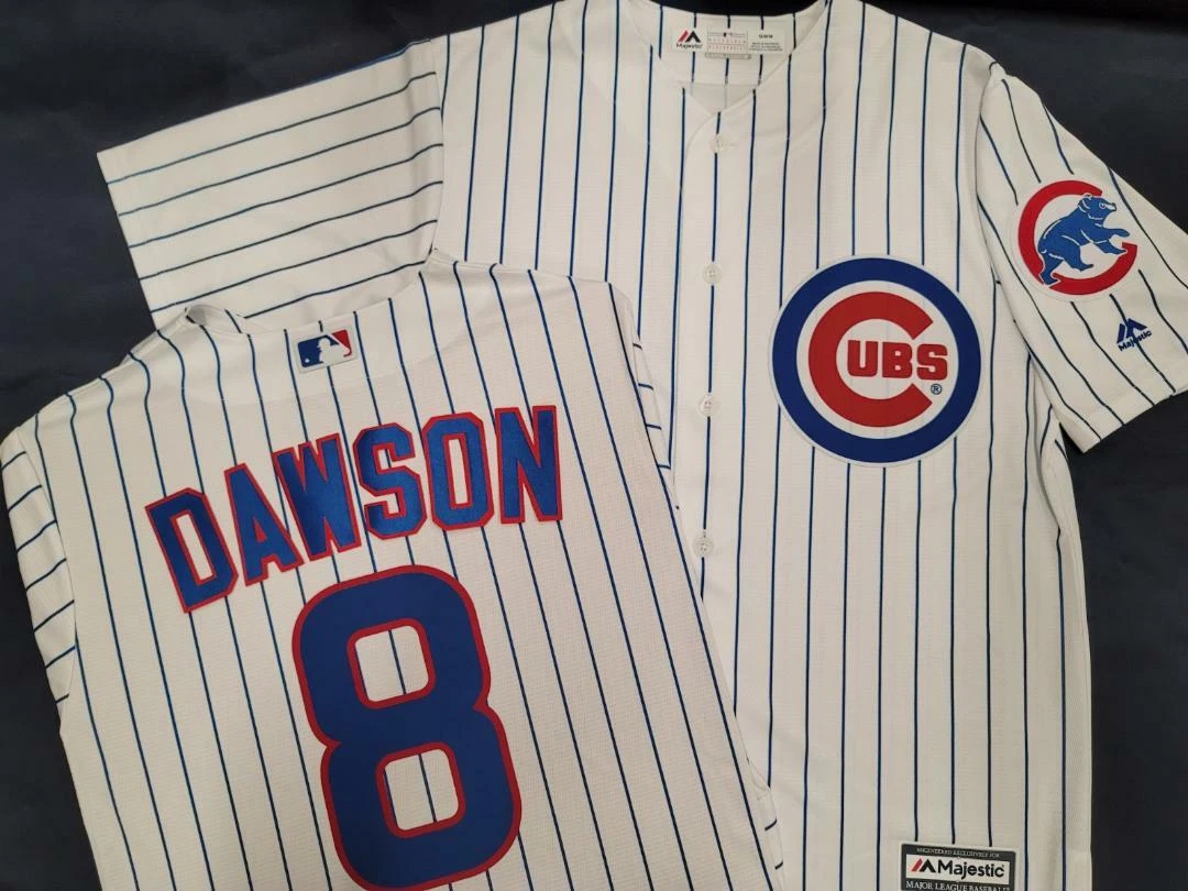 2105 Mens Majestic Chicago Cubs ANDRE DAWSON SEWN Baseball JERSEY All Sizes