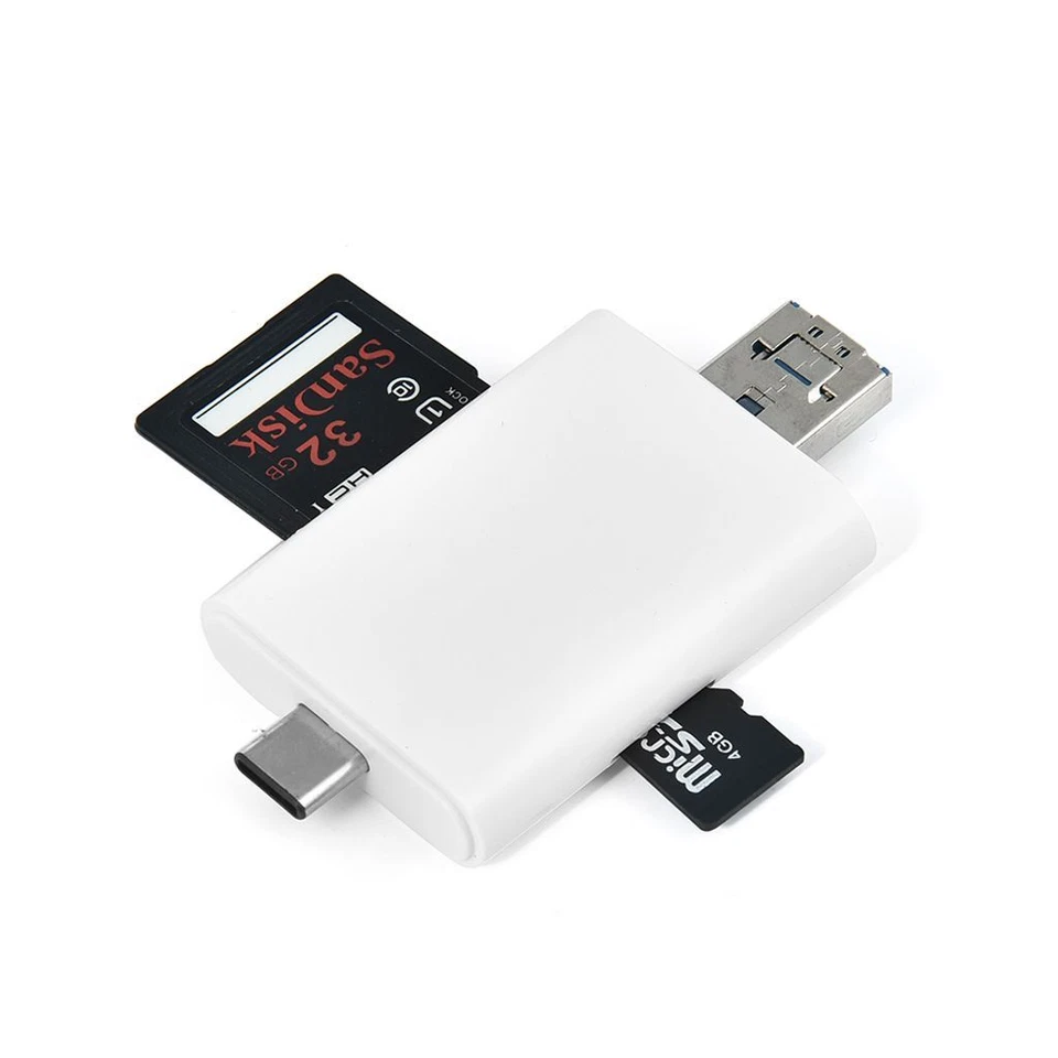 USB Type-C 3in1 OTG Dongle TF SD MS Card Reader For Samsung S20 5G Ultra Premium - Image 2 of 4