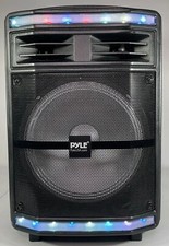Pyle PA Speaker System 600W Bluetooth, Rechargeable, Portable, Lights PPHP1044B