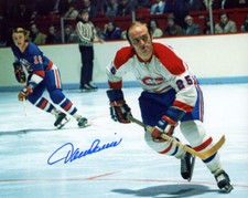 JACQUES LEMAIRE SIGNED 8x10 PHOTO MONTREAL CANADIANS LEGEND RARE BECKETT BAS