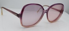 Vintage Lynette De Lisa Discovery Purple Oval Oversized Sunglasses FRAMES ONLY