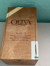 OLIVA SERIE G WOODEN LONGATED CIGAR BOX-7.75" X4" X4"