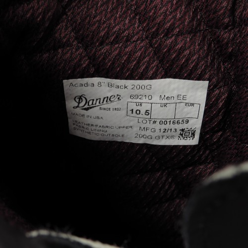 Stivali Danner 10,5 EE larghi uomo Acadia 8" nero Goretex 200G combattimento tattico 69210 - Foto 11 di 12