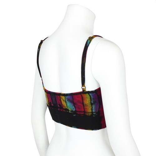 Sports Bra Crop Top Batik Birch verschiedene Farben Boho Psy Goa Yoga Hippie - Picture 10 of 48