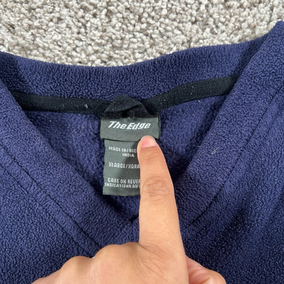 Suéter De Colección Denver Broncos Para Hombres XL Azul Marino Pullover Vellón Logo Ropa de Calle Años 90 Foto 4 de 4