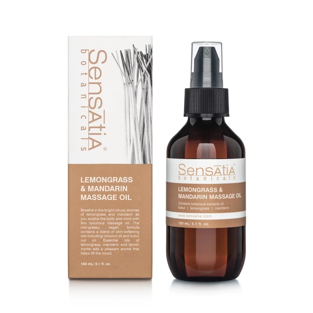 Sensatia Botanicals Lemongrass & Mandarin Massage Oil 150ml