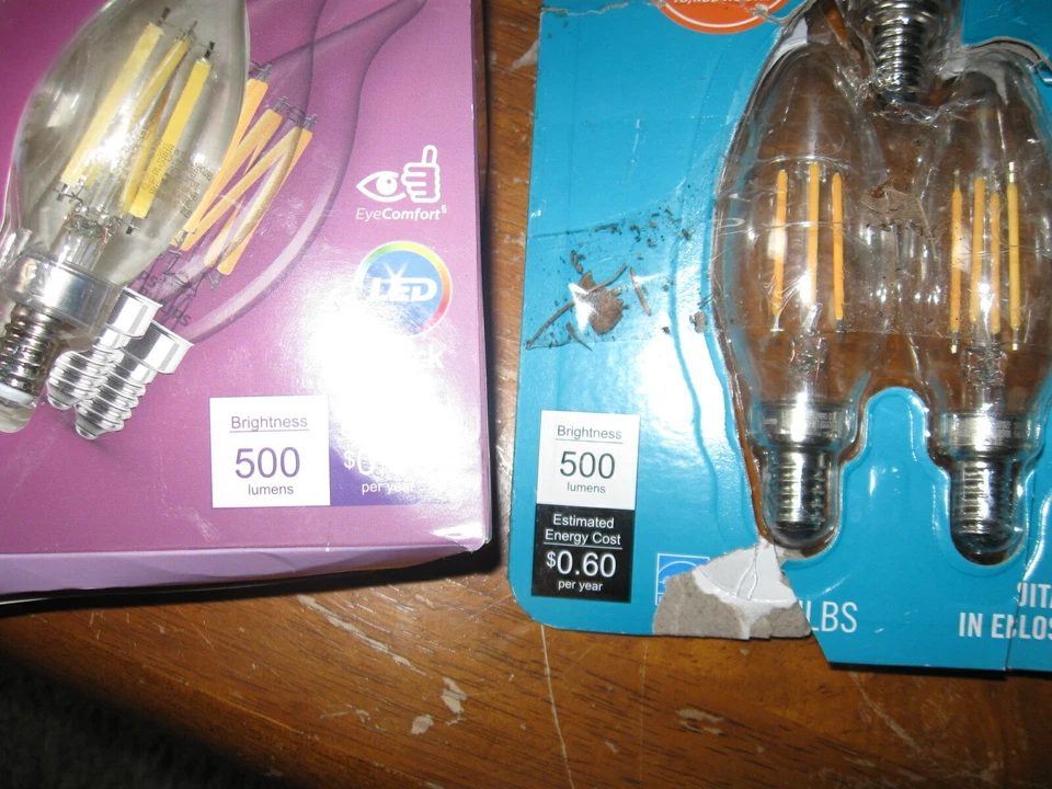 LOT 4 Philips 60W Replacement 5.5W LED daylight Light Chandler Dimmable E12 - Image 2 of 4