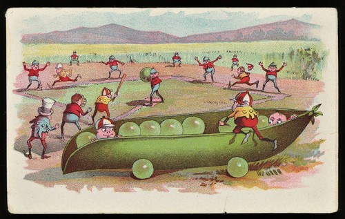 1880s Baseball Brownies Victorian Trade Card