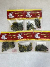 50 Bumble Bee Swirl 1.5 inch Craw Big Bite Baits 15CRW02 New with Bite Juice!