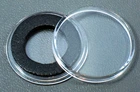 AirTite 16mm Black Ring Coin Holder Capsules for $5 1/10 oz Gold Eagles - Qty.20