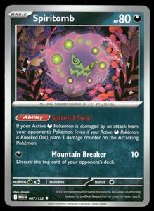 Spiritomb ME01: Mega Evolution Pokemon #087/132 -
