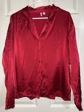 Nordstrom Washable 100 Silk Classic Pajama Set in Red Size Xl Luxury Valentine