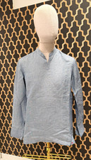 NWOT KITON LUXURY MENS COLLARLESS DRESS SHIRT CANAPA SZ M - 40 B3.11
