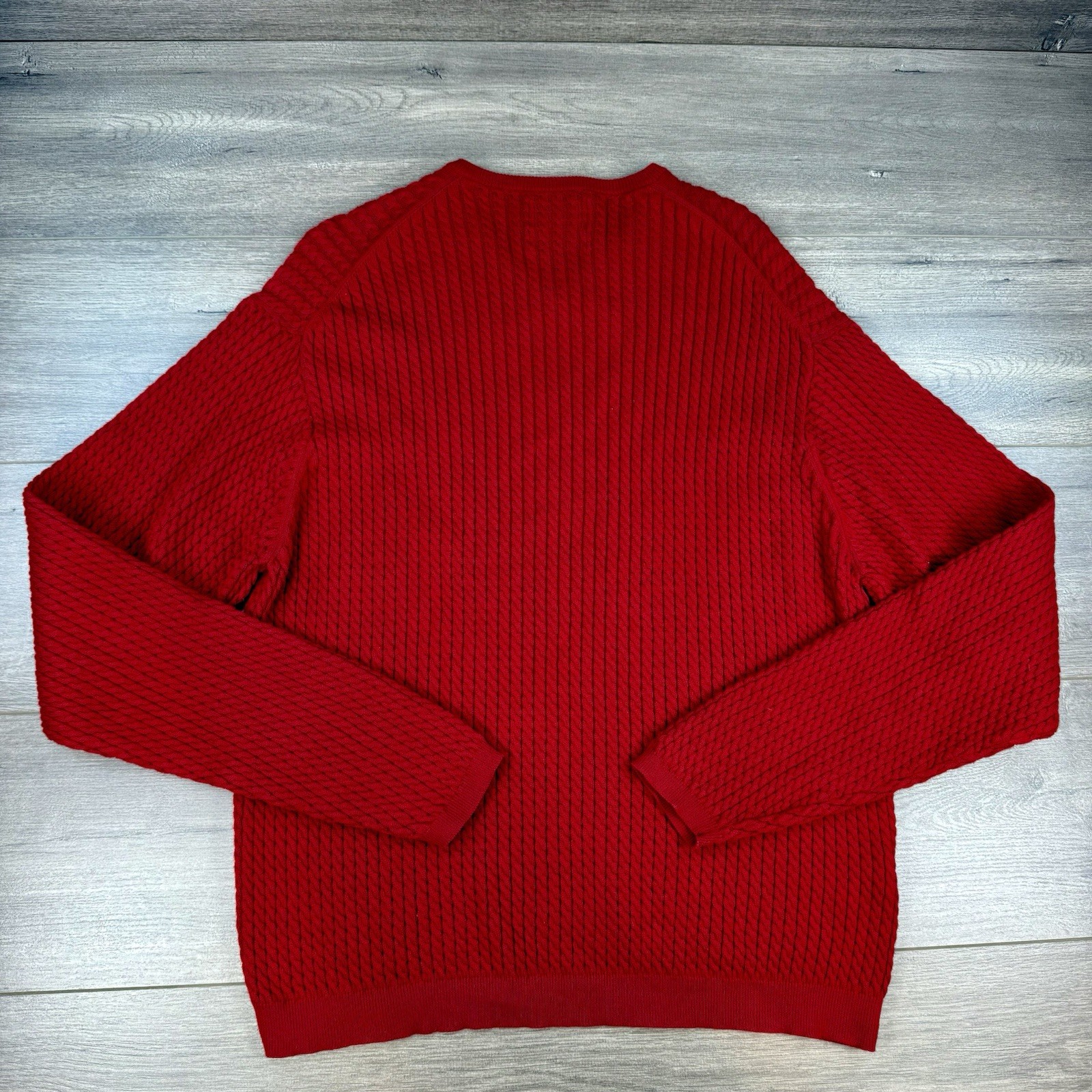 Vtg Pendleton Cable Knit V-Neck Pullover Sweater … - image 2