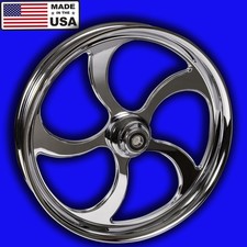 Harley Touring 21" Maze PVD Chrome Front Wheel. *Made in the USA*