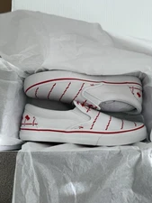 In-N-Out Burger Drink Cup Shoes Canvas Men Size 12 NIB White Red