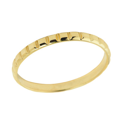 Klassischer Daumenring Gold (erhältlich in Gelb-/Rosé-/Weißgold)