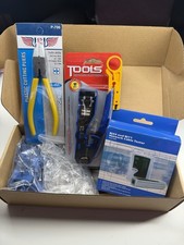 NEW RJ45 Pass Through Networking Crimp Tool Cat5 Cat6 Crimping Tool kit - BH1